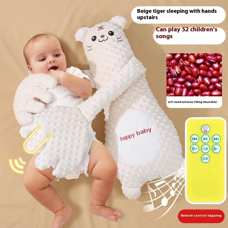 Remote Control Soothing Baby Sleep Plush Pillow