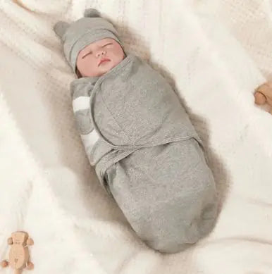 Cotton Swaddle Blanket & Hat Set | Newborn