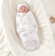 Cotton Swaddle Blanket & Hat Set | Newborn